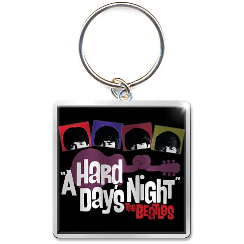 THE BEATLES ビートルズ (結成 65周年 ) - HARD DAYS NIGHT GUITAR / キーホルダー - PGS